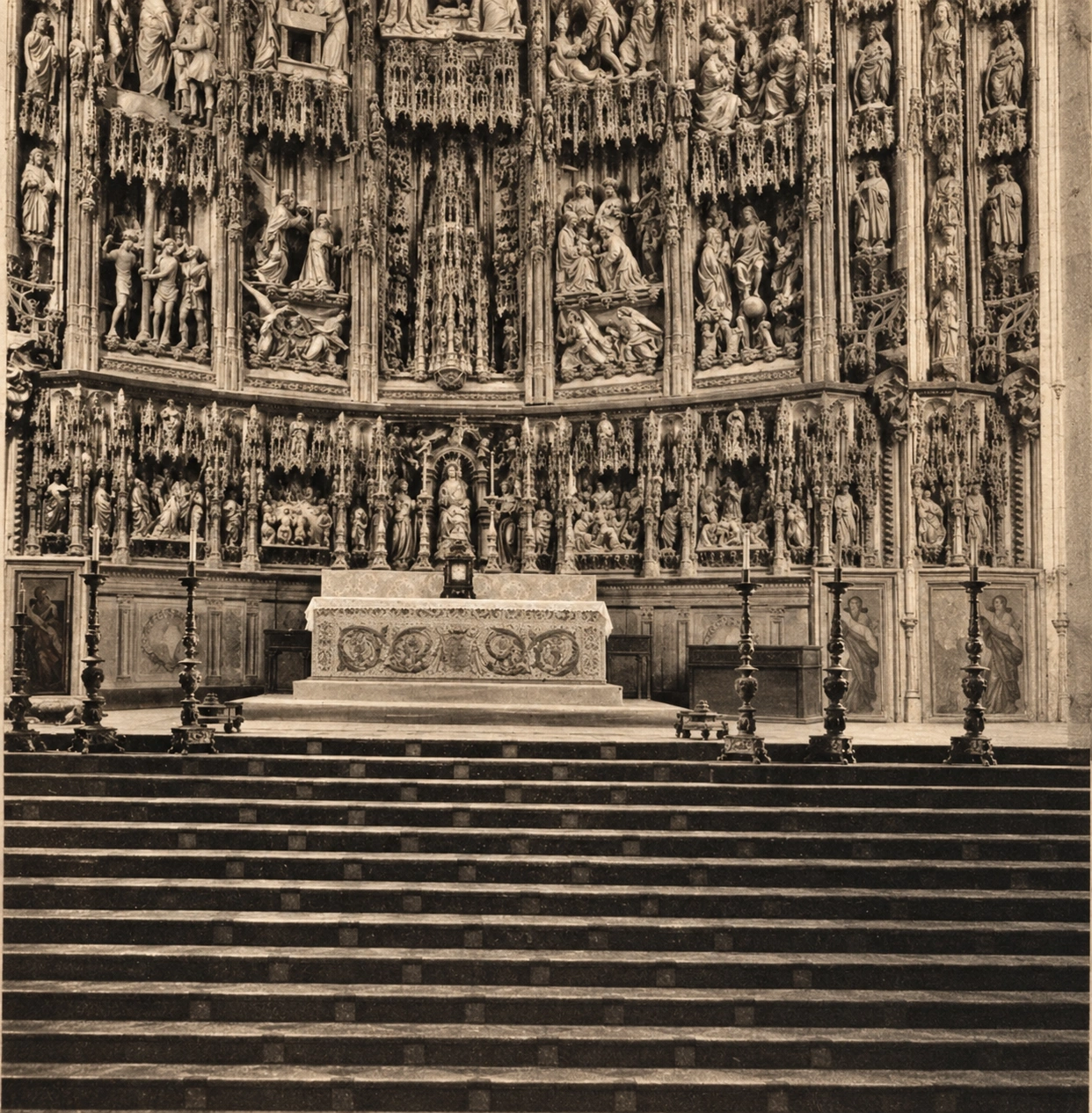 Figura 50. Altar Mayor de la catedral. Recreación con IA